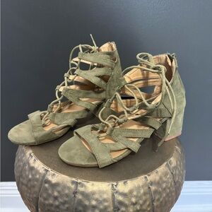 Refresh Olive Lace-Up Heels